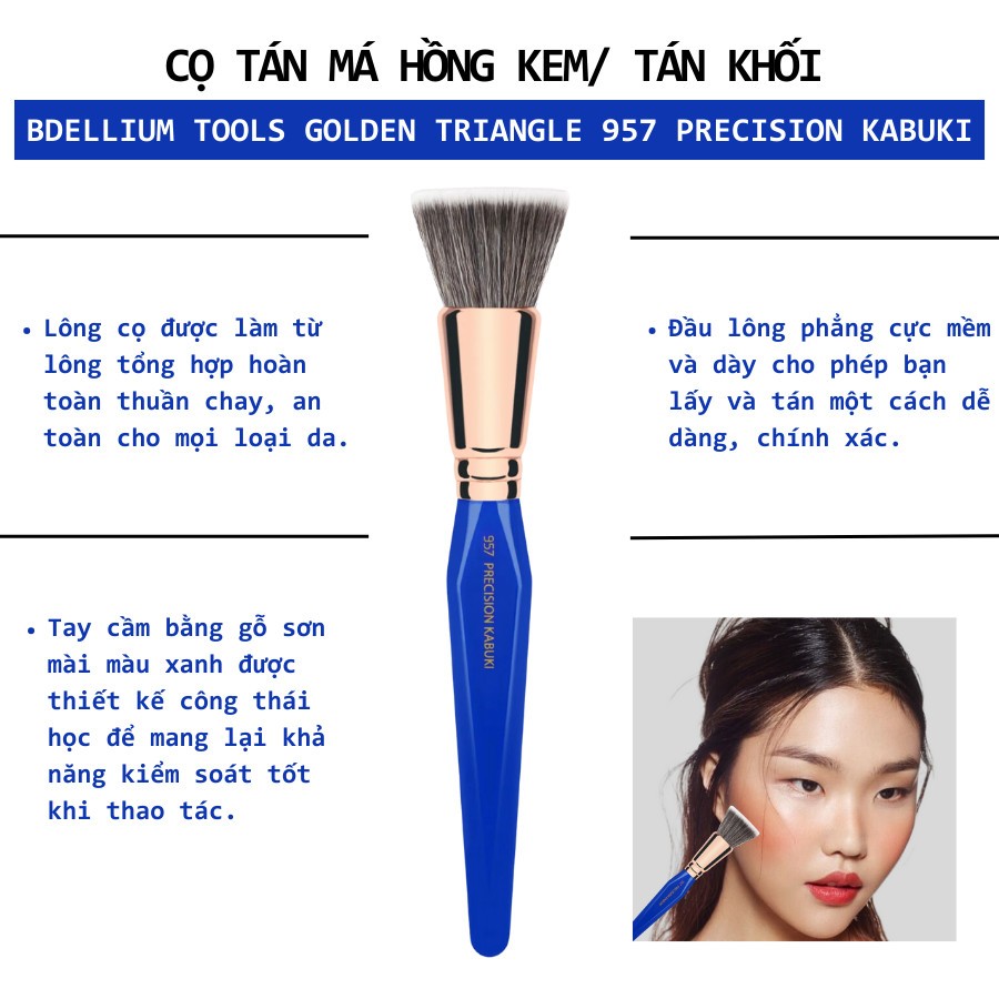 Cọ Đa Năng Bdellium Tools Golden Triangle B957 Precision Kabuki